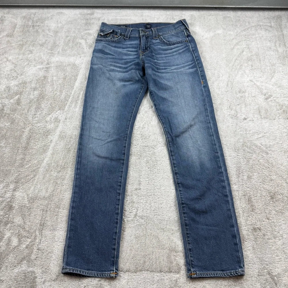 True Religion Ricky relaxed straight jeans men’s size‎ tag 28 blue indigo 30x31